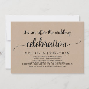 Invitación Afortunadamente, después de la celebración del Elo