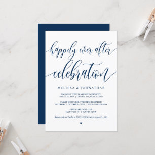 Invitación Afortunadamente, después de la celebración, negro,