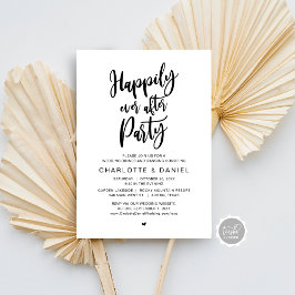 Invitación Afortunadamente Después De La Cena De Fiestas Y Bo