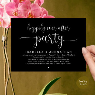 Invitación Afortunadamente Después De La Cena De Fiestas Y Bo