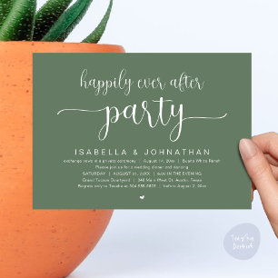 Invitación Afortunadamente Después De La Cena De Fiestas Y Bo