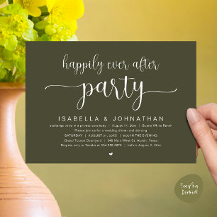 Invitación Afortunadamente Después De La Cena De Fiestas Y Bo