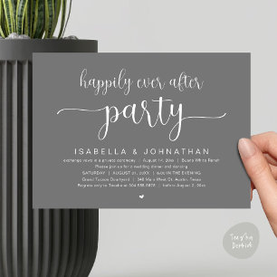 Invitación Afortunadamente Después De La Cena De Fiestas Y Bo