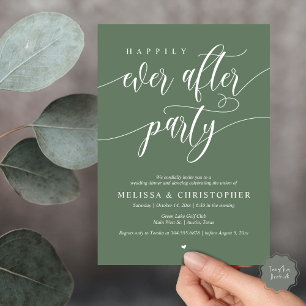 Invitación Afortunadamente Después De La Cena De Fiestas Y Bo