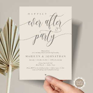 Invitación Afortunadamente Después De La Cena De Fiestas Y Bo
