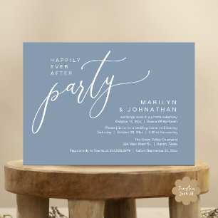Invitación Afortunadamente Después De La Cena De La Recepción