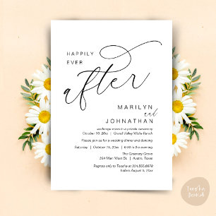 Invitación Afortunadamente, después de la cena nupcial bailan