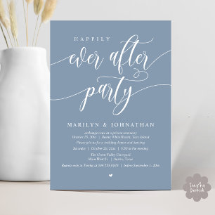 Invitación Afortunadamente Después De La Evolución Del Boda M