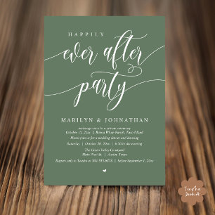 Invitación Afortunadamente Después De La Evolución Del Boda M