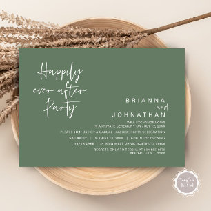 Invitación Afortunadamente, después de la fiesta de la boda, 
