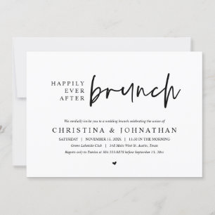 Invitación Afortunadamente después de la fiesta de la boda de