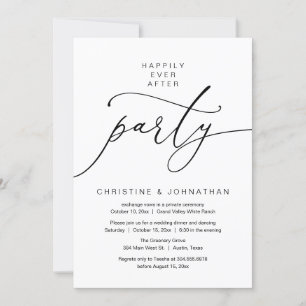 Invitación Afortunadamente Después De La Fiesta, La Cena De E