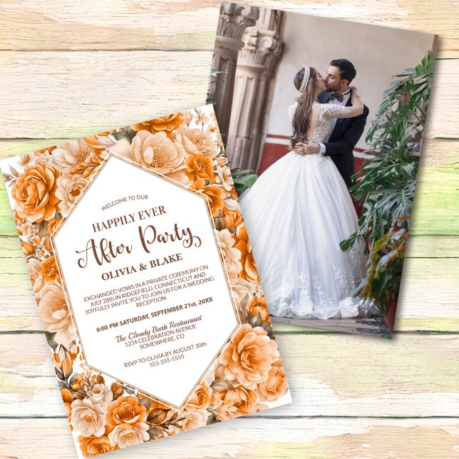 Invitación Afortunadamente Después De La Recepción De La Boda (Subido por el creador)