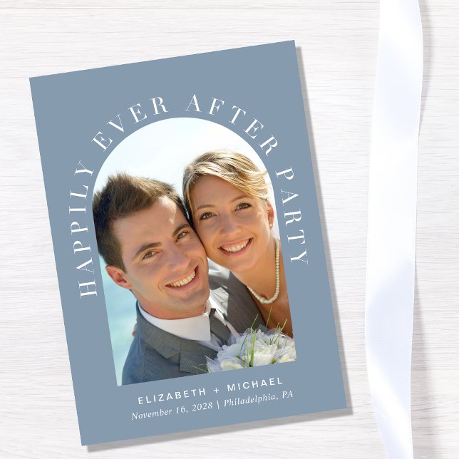 Invitación Afortunadamente después de la recepción de la boda (Subido por el creador)