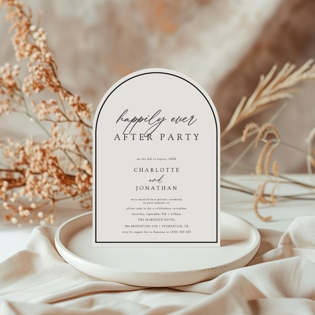 Invitación Afortunadamente Después De Un Boda Mínimo De Éxito (Subido por el creador)
