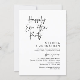 Invitación Afortunadamente Después De Un Fiesta, Boda Elopeme