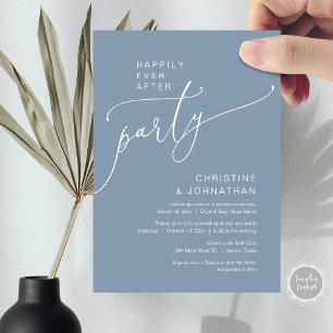 Invitación Afortunadamente Después De Un Fiesta De Elopement
