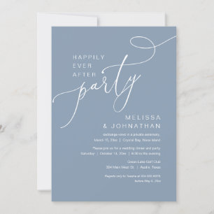 Invitación Afortunadamente Después De Un Fiesta De Elopement 
