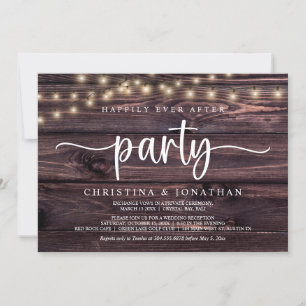 Invitación Afortunadamente Después De Un fiesta, Las Cadenas