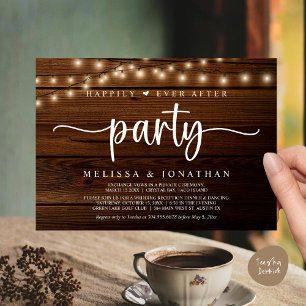 Invitación Afortunadamente Después De Un fiesta, Las Cadenas