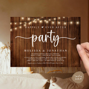 Invitación Afortunadamente Después De Un fiesta, Las Cadenas