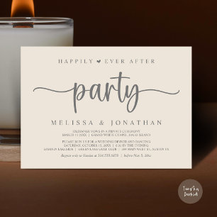 Invitación Afortunadamente Después De Un fiesta, Las Cadenas
