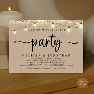 Invitación Afortunadamente Después De Un fiesta, Las Cadenas 