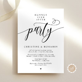 Invitación Afortunadamente Después De Un Guión Fiesta Y Moder