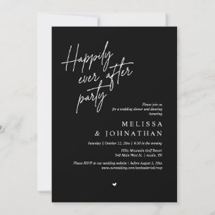 Invitación Afortunadamente Después De Una Cena Fiesta, Modern