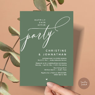 Invitación Afortunadamente Después De Una Cena Fiesta, Modern