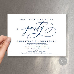 Invitación Afortunadamente Después De Una Cena Fiesta, Modern