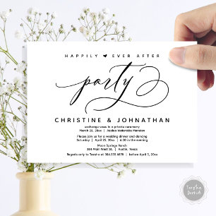 Invitación Afortunadamente Después De Una Cena Fiesta, Modern