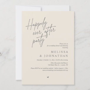 Invitación Afortunadamente Después De Una Cena Fiesta, Modern