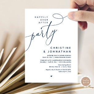 Invitación Afortunadamente Después De Una Cena Fiesta, Románt