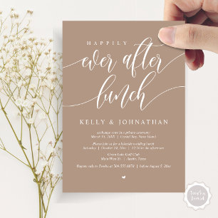 Invitación Afortunadamente después del almuerzo Boda, en calu
