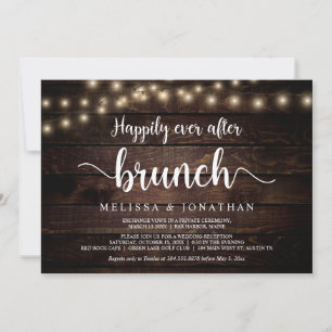 Invitación Afortunadamente Después Del Brunch, La Luz De Las 