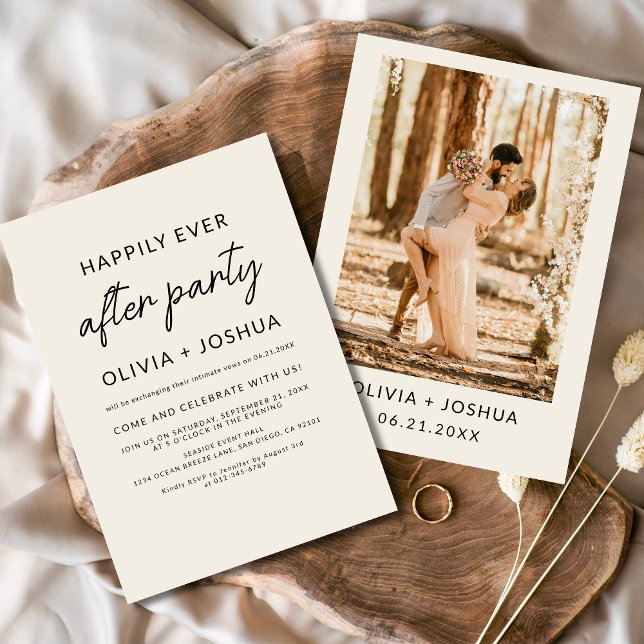 Invitación Afortunadamente después del partido de la boda Bei (Subido por el creador)