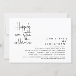 Invitación Afortunadamente, después, la celebración del Boda 