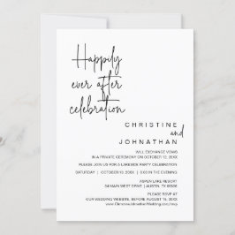 Invitación Afortunadamente, después, la celebración del Boda 