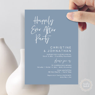 Invitación Afortunadamente, Fiesta de Cena Boda Elopement