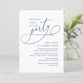 Invitación Afortunadamente luego de la Fiesta Boda Elopement