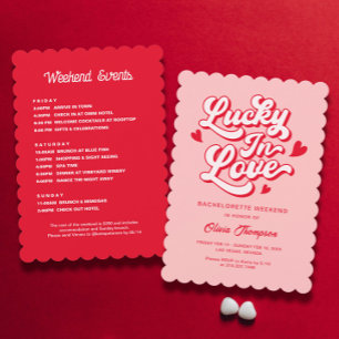 Invitación Afortunado en las Vegas de amor