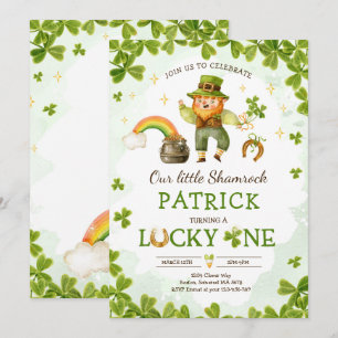 Invitación Afortunado Fiesta de cumpleaños de St Patrick
