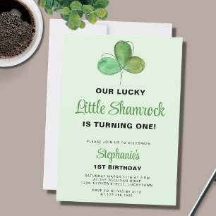 Invitación Afortunado One St. Patrick's Day 1er cumpleaños