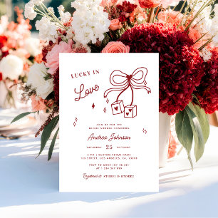Invitación Afortunado por amar El Casino de Las Vegas Casino