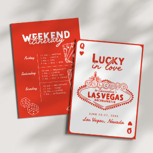 Invitación Afortunado por el amor de los Chicas de Las Vegas 