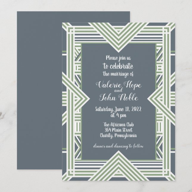 Invitación África recordada Boda (Anverso / Reverso)