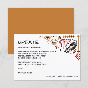 Invitación Africana   ACTUALIZACIÓN DEL BODA Ankara Kente