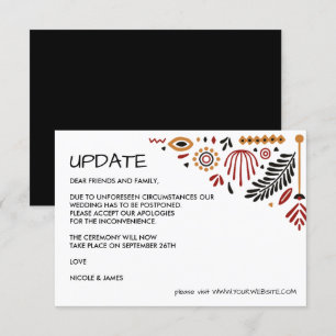 Invitación Africana ACTUALIZACIÓN DEL BODA Ankara Kente