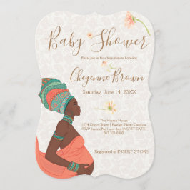 Invitación afroamericana a Baby Shower